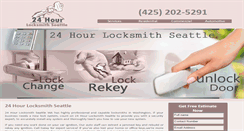 Desktop Screenshot of 24hourlocksmithseattle.com